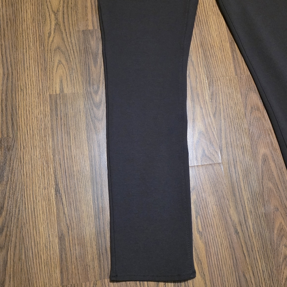 Calvin Klein Chocolate Brown Compression Pants Leggings Size 8 Stretch E43 - Picture 3 of 11